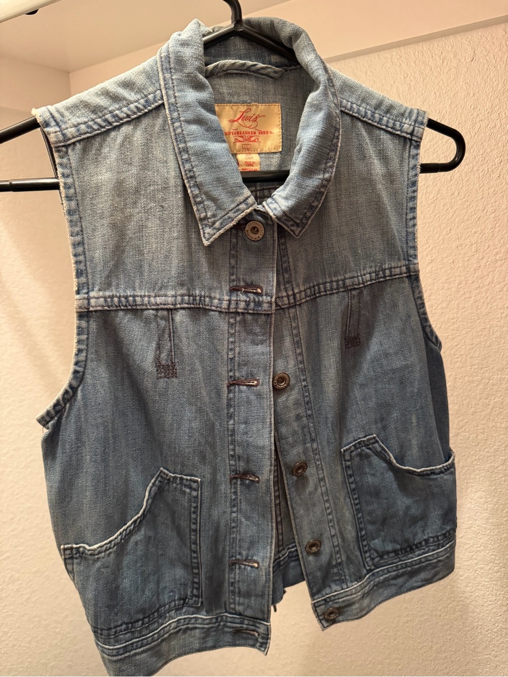 Levi's Light Blue Denim Vest